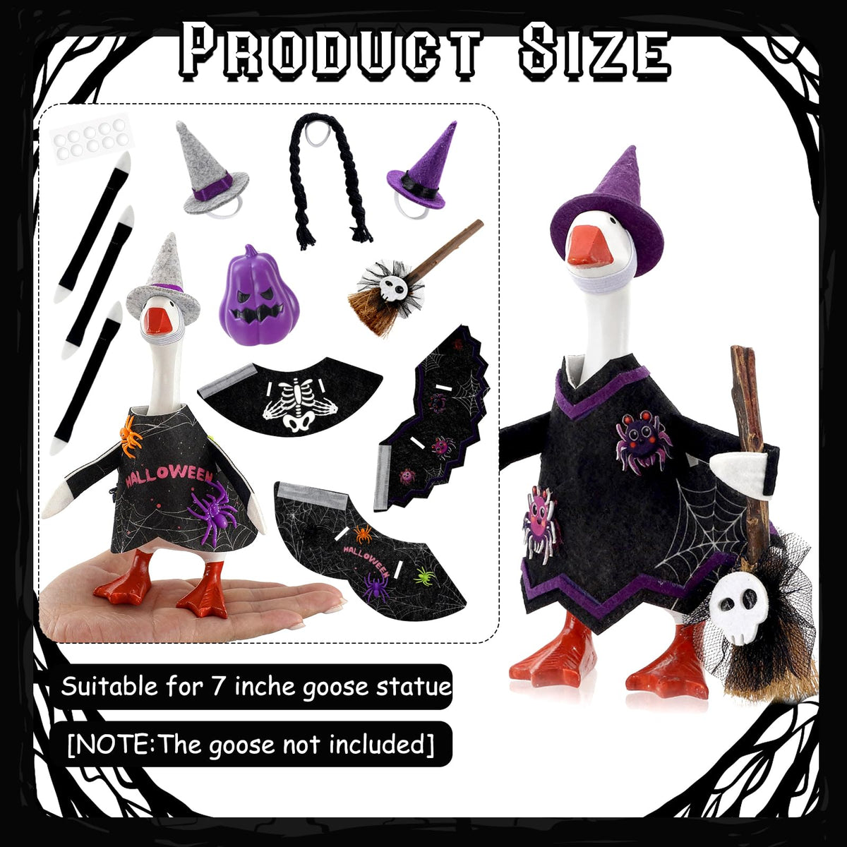 7 Inch Desk Goose Outfits, Halloween Desk Goose Costumes Accessories