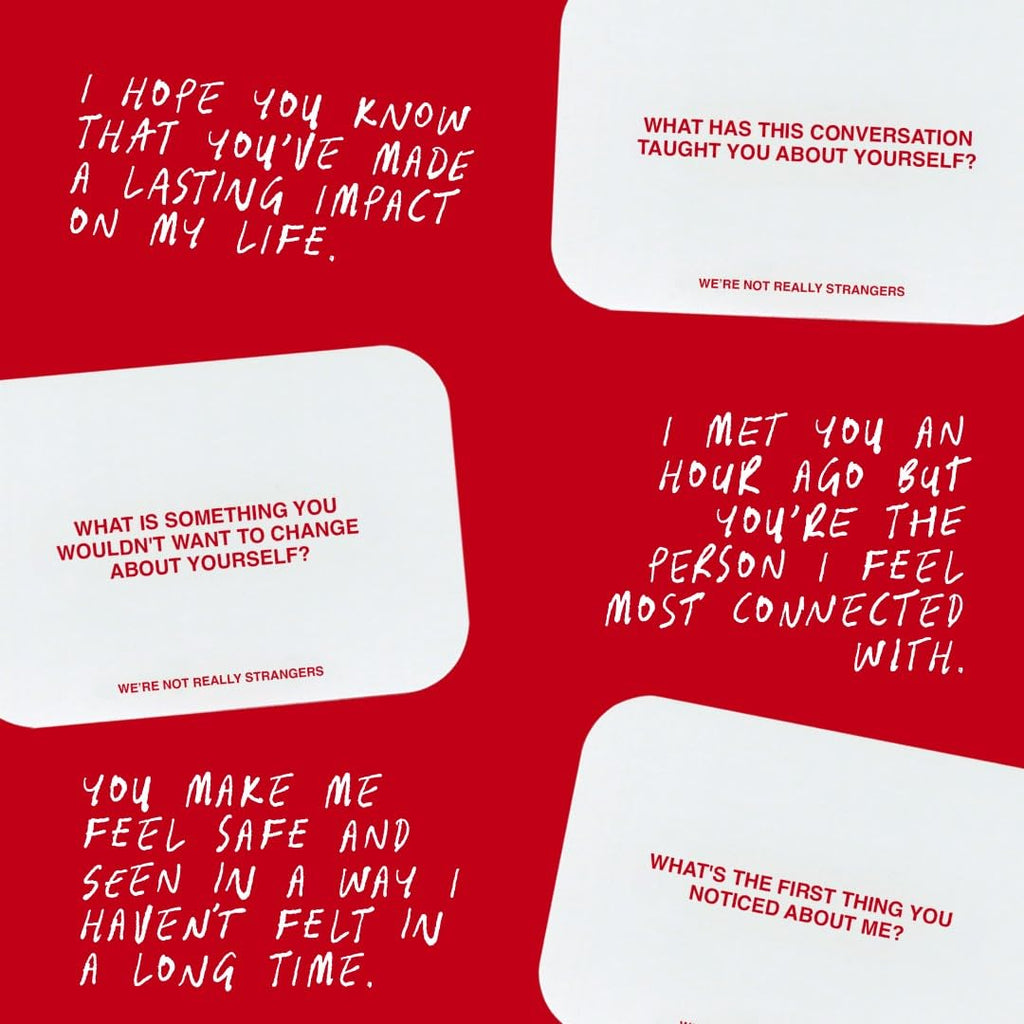 WE'RE NOT REALLY STRANGERS Card Game, Conversation Card Game for Adults | 150 Cards for Adults, Teens, Couples, & Strangers - Icebreaker Questions for Game Night or Date Night, Ages 15+, 2-6 Players