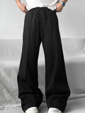 Figure Flattering Drooping Straight Leg Sweatpants