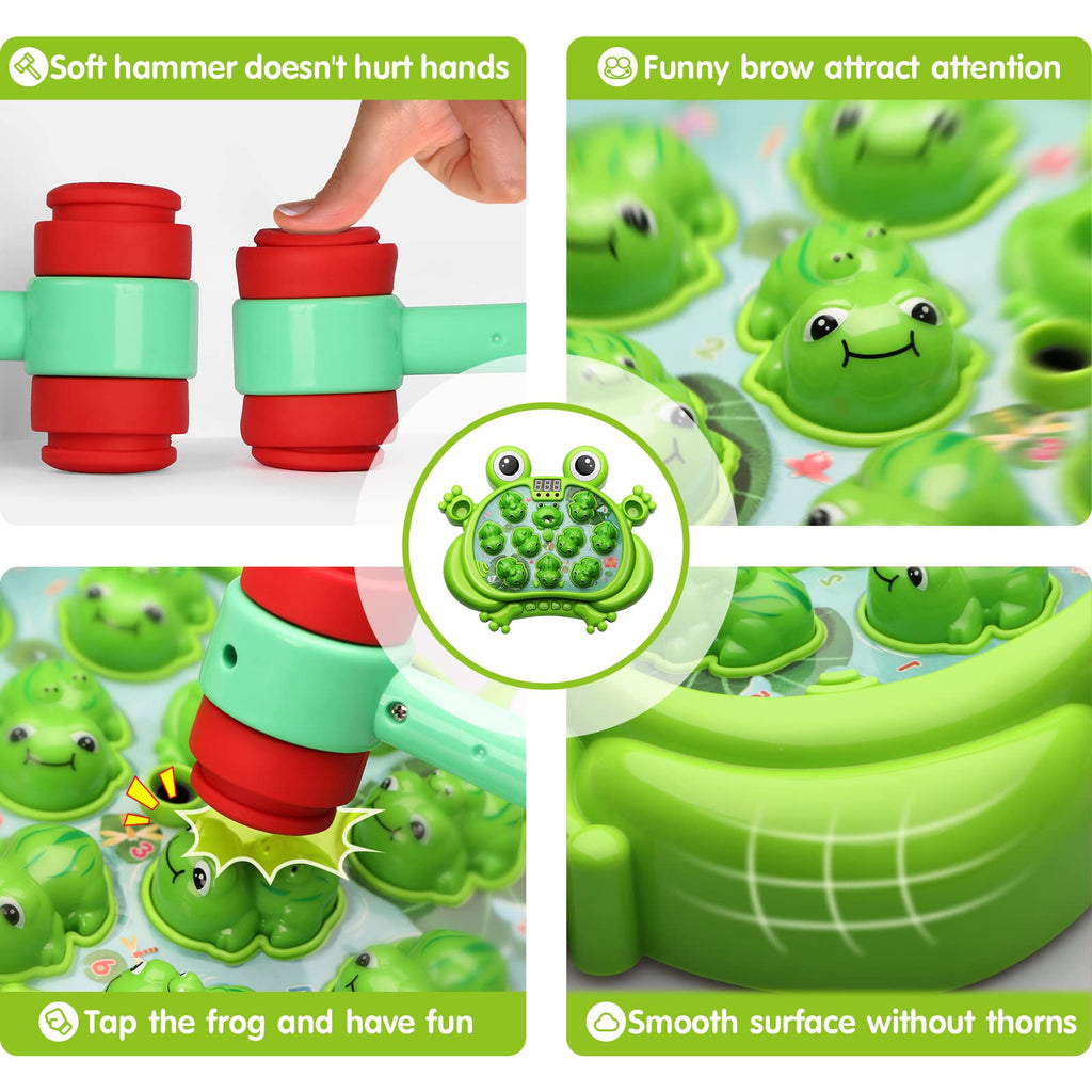 HopeRock Toys for 2 3 4 5 Year Old Boy,Toddler Toys Age 2-4 Birthday Gift | With 5 Modes,45 Levels,9 Music Spray and Light-up, Baby Toy Gifts for Early Learning, Birthday Gift for Toddler Boy Toys