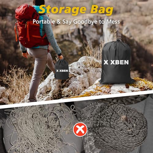 X XBEN Paracord Reflective 1000lb, 50/100/200/500/1000ft 4mm, 13 Strand Paracord Rope, Tactical Parachute Cord for Camping, Fishing, Clothesline, Hammock, Tent & Survival Bracelet, Army Green