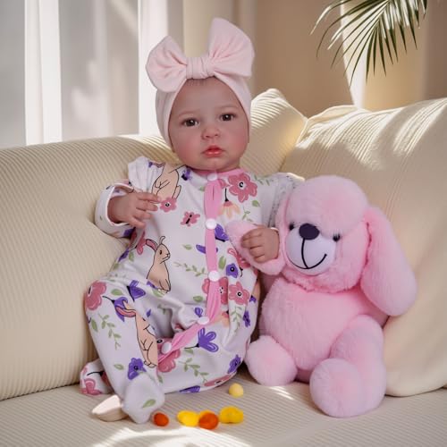 BABESIDE Reborn Baby Dolls - 20 Inch Cute Soft Vinyl Realistic Baby Doll | Real Life Baby Dolls with Complete Accessories Perfect for Cuddling, Playtime, and Gift Giving