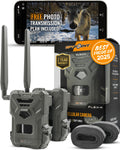 SPYPOINT Flex-M Twin, Cellular Trail Camera, Night Vision, Free Photo Plan | Auto Multi Cell-Network, LTE, GPS, Waterproof, 0.5 Second Trigger, 28MP Photo, 720p Video+ Sound, 90Ft Motion Dection & Flash