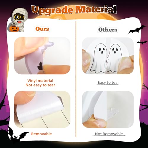 Halloween Stickers 48 Sheets DIY Halloween Party Favors Crafts Kids | 8.6" X 5.8" Halloween Activities Games Goodie Bag Stuffers for Kids Toddlers Classroom Gifts Supplies Treats Prizes Decor