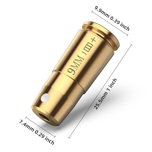 EZshoot Bore Sight Laser 9mm/223 5.56mm/243 308/12-Gauge Red Laser Boresighter with Portable Tin Case and Extra Batteries