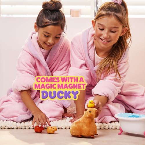 Pets Alive Mommy Capybara and Baby Surprise by ZURU | Surprise babies to reveal; babies magically follow mommy; interactive robotic pet; unbox & collect; gift for kids