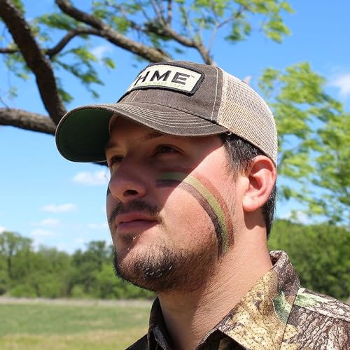 HME 3 Color Camo Face Paint "Mess-Free" Application Stick - Long-Lasting Easy-to-Use Concealment Makeup for Hunting