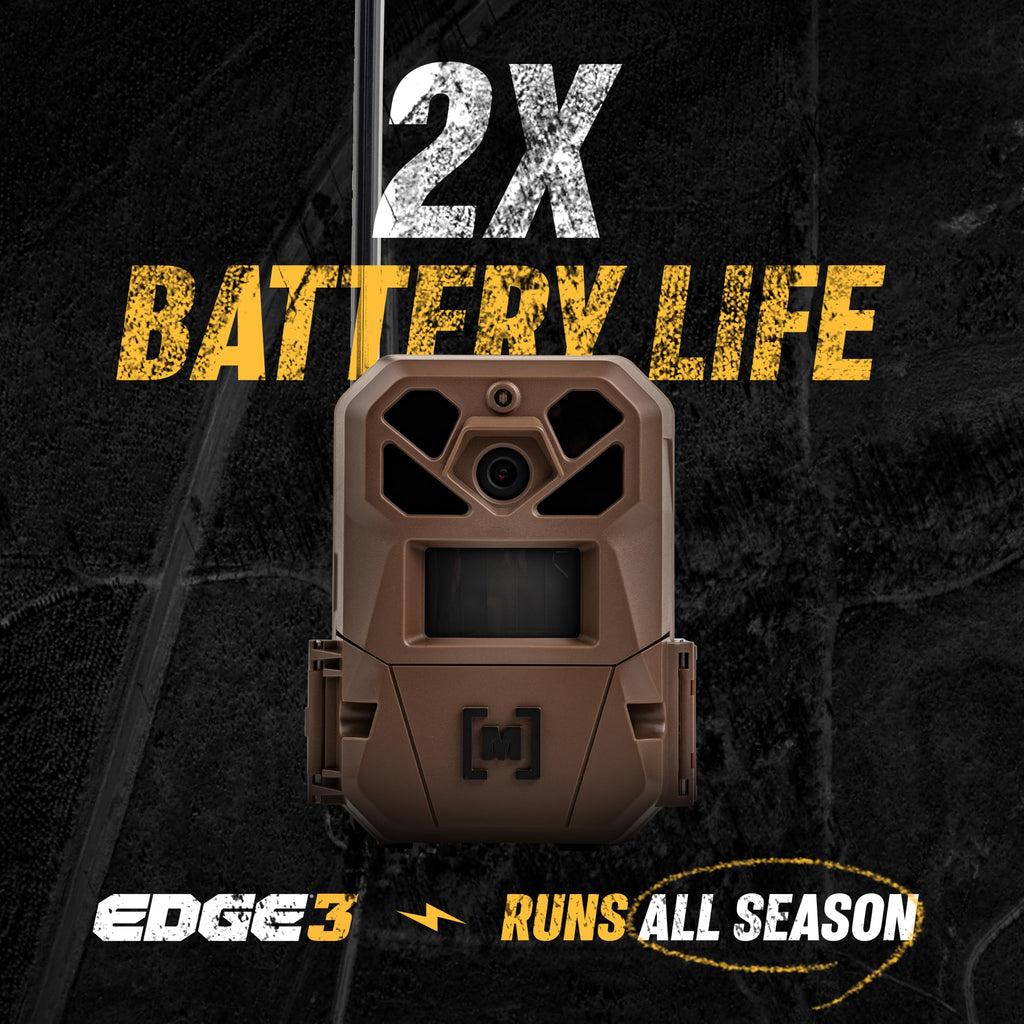 Moultrie Edge 3 Cellular Trail Camera - 2-Pack, 40MP, 0.5s Trigger | Scout from Anywhere, HD photos via Mobile app, 1080p video, multi-carrier, low-glow flash, GPS, Two Pack