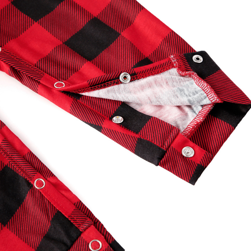 Buffalo Plaid Matching Family Christmas Pajamas-Dog Pajamas Included