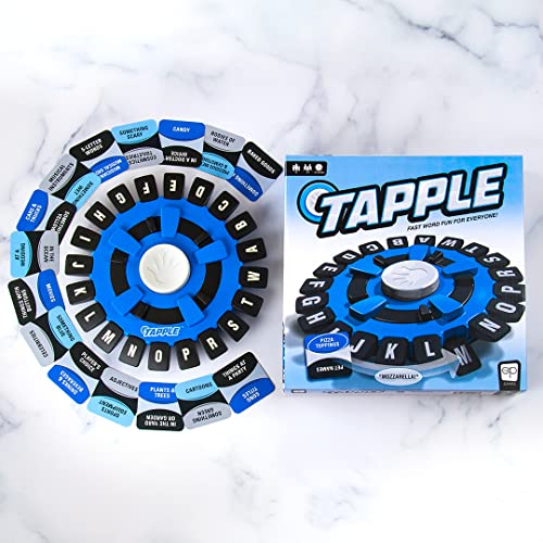 USAOPOLY The Original TAPPLE, The Fun & Fast-Paced Family Word Game | A Game Night Must, Highly Replayable, Compatible with Education, Ages 8 & Up