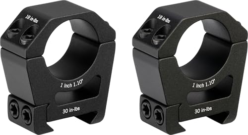 Vortex Sport Riflescope Rings | Picatinny & Weaver Compatible, Laser Engraved Torque Specs, Integrated Recoil Lug - Unlimited, Unconditional Warranty