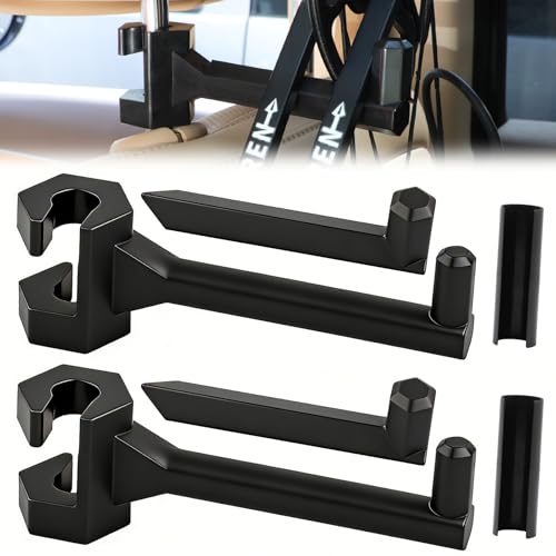 ORAPBOT Bow Hanger for Truck, 2 Set Archery Hunting Shooting Bracket Headrest Mount,Universal Compound Bow Holder for Vehicle Storage and Hunting Transport