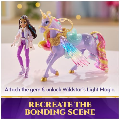 Unicorn Academy Wing Magic Sophia & Wildstar, Dolls & Toys, Ages 4+ | 15+ Sounds & Movements, Responds to Hogwarts Envelope, Imaginative Pretend Play, Spellbinding Gift for Kids