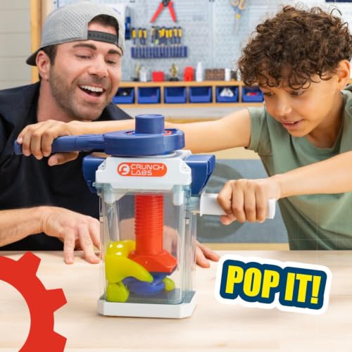 CrunchLabs by Mark Rober, The Crunchinator, STEM Toys for Ages 8-13 | Inspired by Mark Rober, 3 interchangeable plates, contained chamber, and phone holder; science kits for kids ages 8+