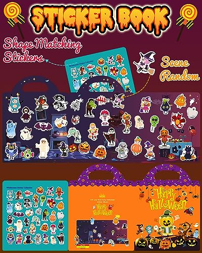 Benresive Reusable Sticker Book, Stickers for Kids, Travel Toy Gifts