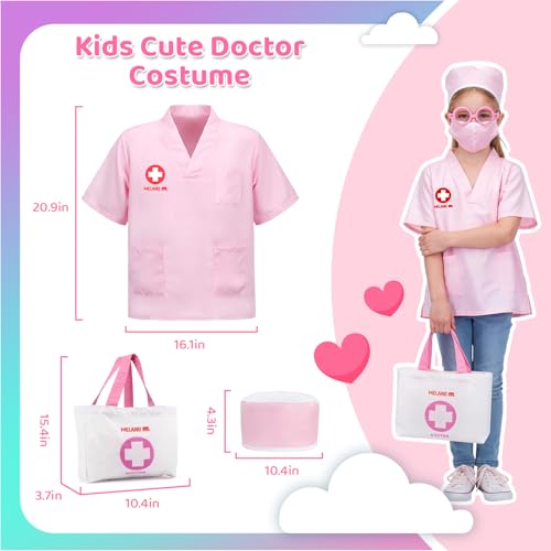 Meland Doctor Kit with Puppy for Girls, Pretend Play Toy Gift for Ages 3–6 | A gift for girls birthday Christmas, Encourages caring role play, builds confidence, stays neatly organized