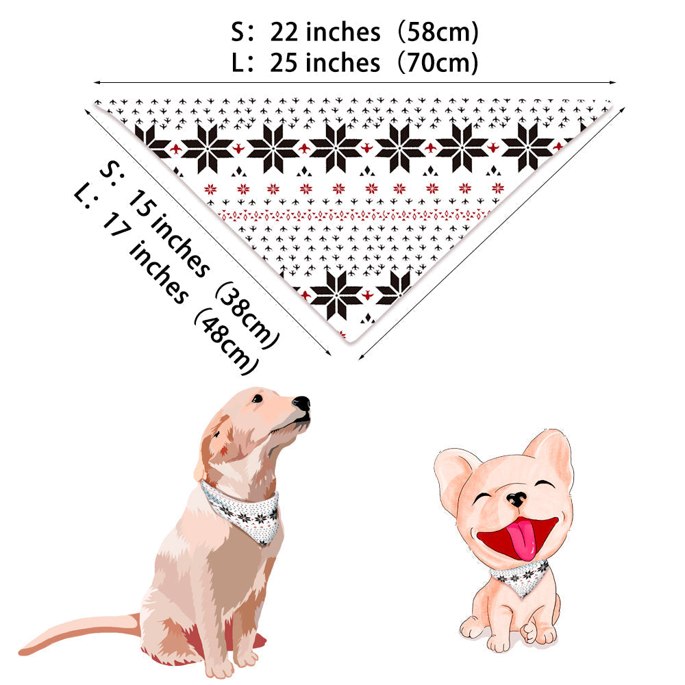 White snowflakes Print Matching Family Christmas Pajamas-Dog Pajamas Included