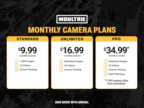Moultrie Edge 3 Cellular Trail Camera - 2-Pack, 40MP, 0.5s Trigger | Scout from Anywhere, HD photos via Mobile app, 1080p video, multi-carrier, low-glow flash, GPS, Two Pack