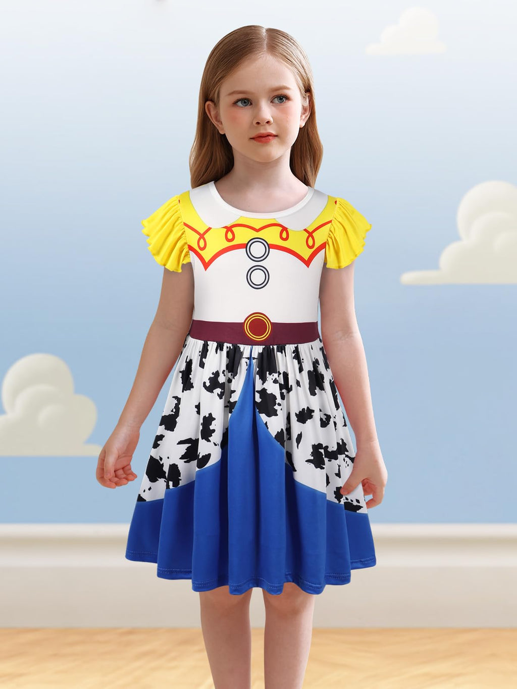 Cowgirl Costume Girls Toddler Princess Dress Up Halloween Cosplay Outfits