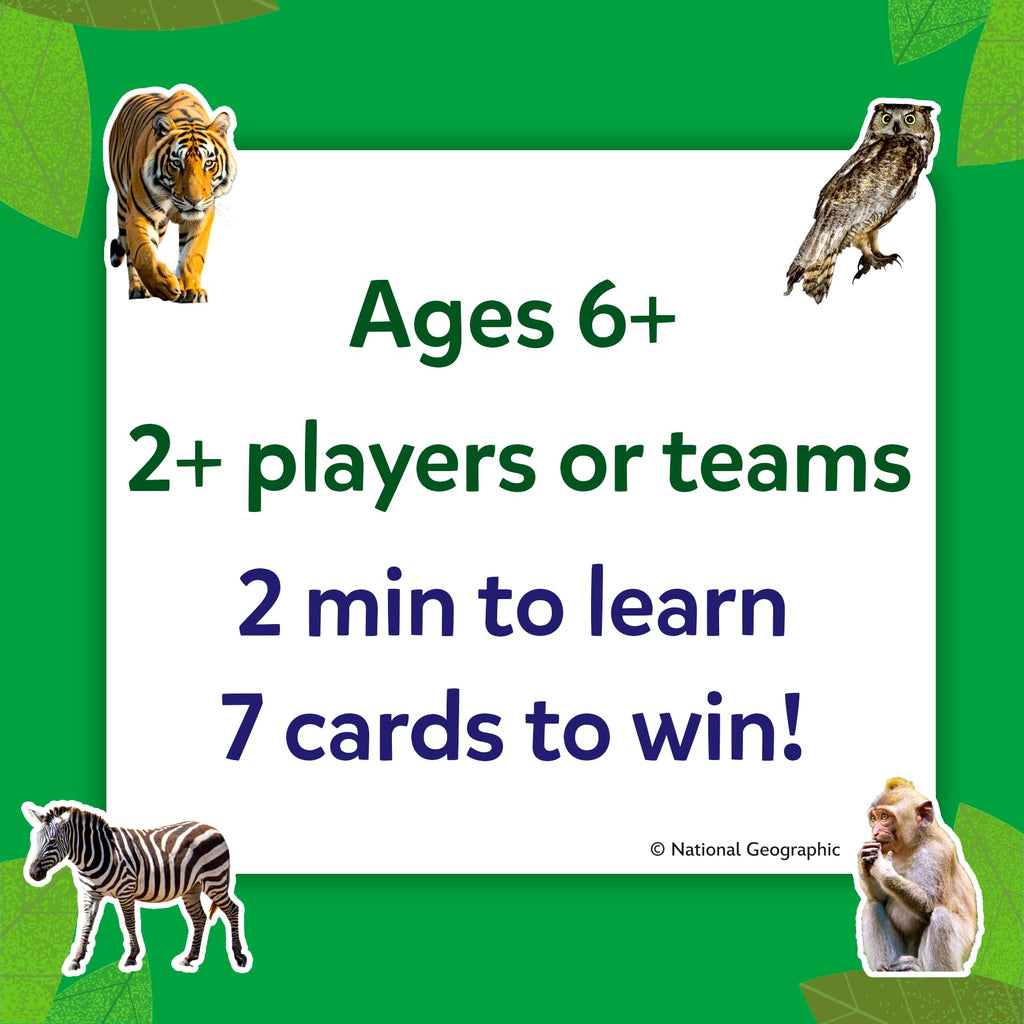 Skillmatics Guess in 10 Game – National Geographic Animals, Gift for Kids | Educational Cards, Family Trivia Game, Travel Toy & STEM Board Game, Screen-Free Fun, Boys & Girls Ages 6, 7, 8, 9 and Up