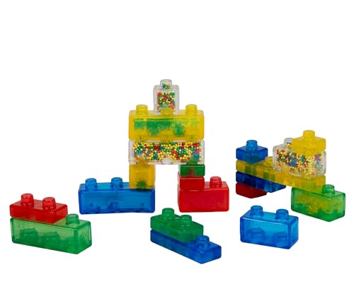 Jelly Blox Creative Kit | Includes 20 Blocks | Toddler & Preschool | Building Blocks Kids Can Squeeze, Stretch, Squish | MESH ACCREDITED | Safety Tested & Ouch-Free | Sensory Play Toy Ages 2+