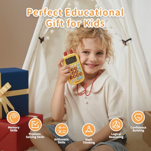 alilo Math Games for Kids Ages 5-12, Portable Math Toys for Travel | Practicing Addition, Subtraction, Multiplication and Division, Educational Toy with 5 Modes, 19 Math Games,50K Math Questions