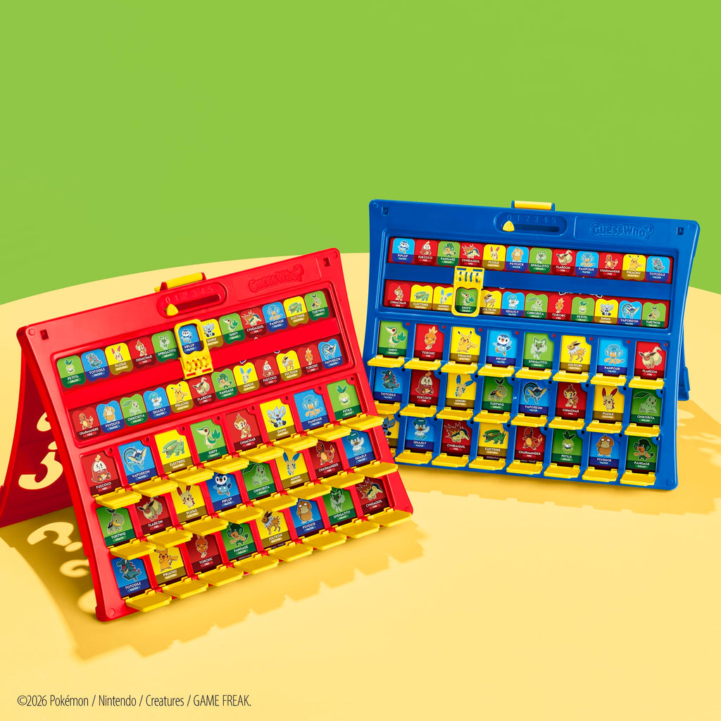 Guess Who? Pokémon Edition Game | 48 Pokémon | Fun Kids Board Games for Families | 2 Players | 15 Mins. | Travel Friendly | Ages 6+