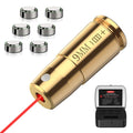 EZshoot Bore Sight Laser 9mm/223 5.56mm/243 308/12-Gauge Red Laser Boresighter with Portable Tin Case and Extra Batteries