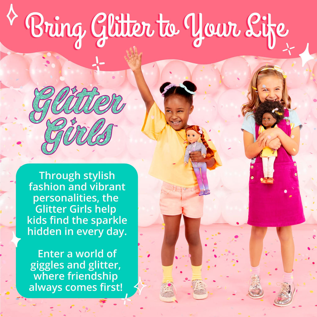 Glitter Girls 14-Inch Fashion Doll Lacy, Blonde Hair, Pink Outfit, Dolls