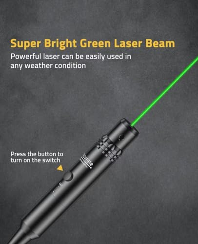 CVLIFE Professional Laser Bore Sight Kit with 32 Adapters fit 0.17 to 12GA Calibers, Bright Bore Sighter Laser with Button Switch, Powerful Support for Zeroing