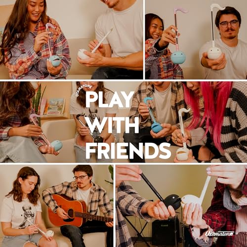Otamatone Japanese Electronic Synthesizer Musical Instrument Toy - White | Portable Music Synthesizer from Japan by Maywa Denki Studio Award Winning Educational Fun Gift for Children, Teens & Adults