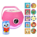 LUNA STORYTIME Kids Pink Book Projector - 5 Read Aloud Fairytale Stories, 5 Songs, Ages 3+
