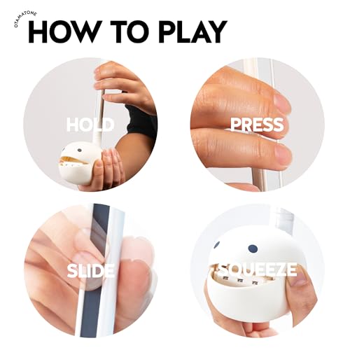 Otamatone Japanese Electronic Synthesizer Musical Instrument Toy - White | Portable Music Synthesizer from Japan by Maywa Denki Studio Award Winning Educational Fun Gift for Children, Teens & Adults