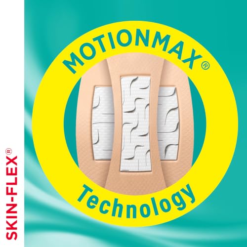 BAND-AID Brand Skin-Flex Adhesive Bandages, Extra Large, 7 Count | Flexible Protection, Sterile Wound Care for Minor Cuts, Scrapes & Burns, First Aid Kit Essential, For Fingers, Hands & Knees