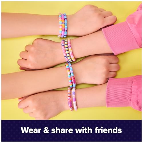 Cool Maker Stack'd Heishi Studio Bracelet Making Kit, Ages 7+ | Stack, String & Snap 15 Friendship Bracelets, Beading Pen & 1200 Beads, Easy DIY Arts & Crafts, Birthday Gifts Idea for Girls