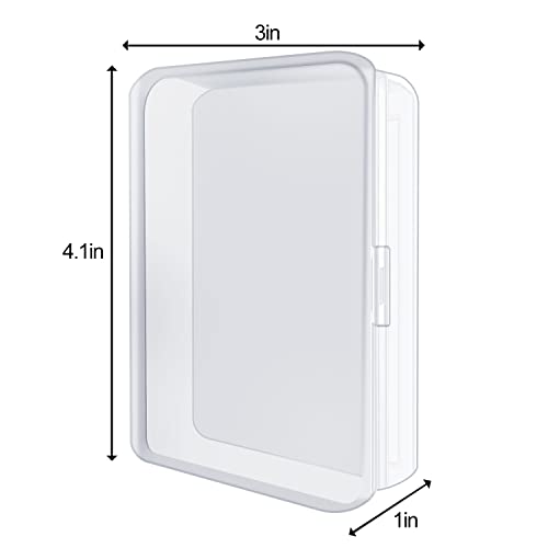 IOKUKI 4 Pcs Blank Playing Card Cases, Clear Plastic Deck Box Holders for Game Cards & More