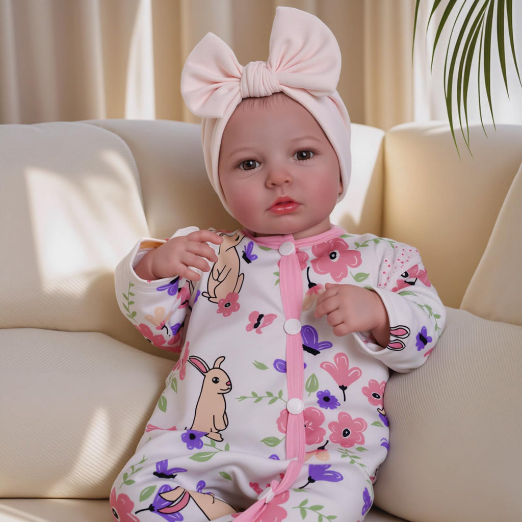 BABESIDE Reborn Baby Dolls - 20 Inch Cute Soft Vinyl Realistic Baby Doll | Real Life Baby Dolls with Complete Accessories Perfect for Cuddling, Playtime, and Gift Giving