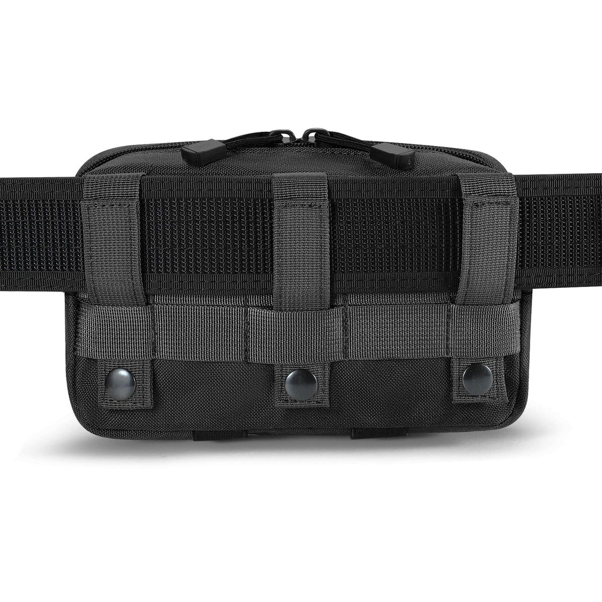 FRTKK Tactical Molle Admin Pouch Utility Laser Cut EDC Tool Pouch Bag Horizontal Modular Pouches Include US Flag Patch and Keychain