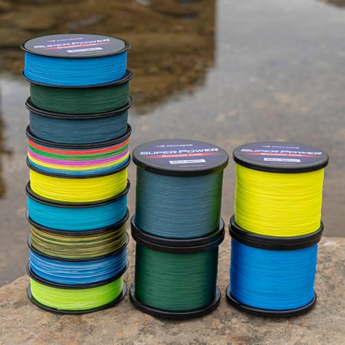 KastKing Superpower Braided Fishing Line, Abrasion Resistant Braid Line | Zero Stretch, Strong Knot Strength, Smaller Diameter, Enhanced Sensitivity, Long Casting, Superior Strength