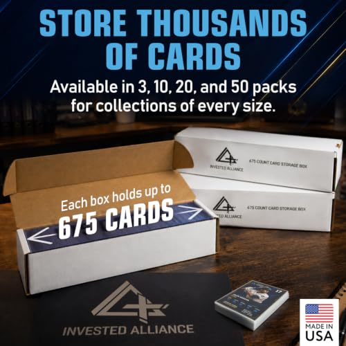 Premium Cardboard Trading Card Storage Box For Sports, TCG, Gaming MTG.