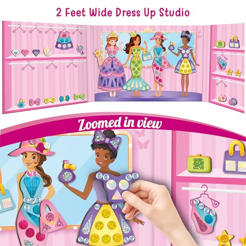 Imagimake DIY Magnetic Dress-Up Princess, 30 Magnetic Dresses & Accessories | Pretend Play Magnetic Toys for Kids, Interchange & Create Unlimited Outfits, Gift for Girls Ages 3,4,5,6,7,8 Years Old