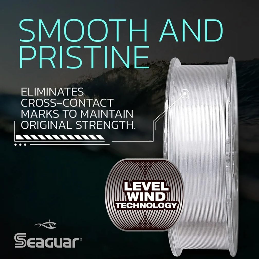 Seaguar Blue Label Fishing Leader Line for Saltwater, 100% Fluorocarbon, Clear, Multiple Sizes