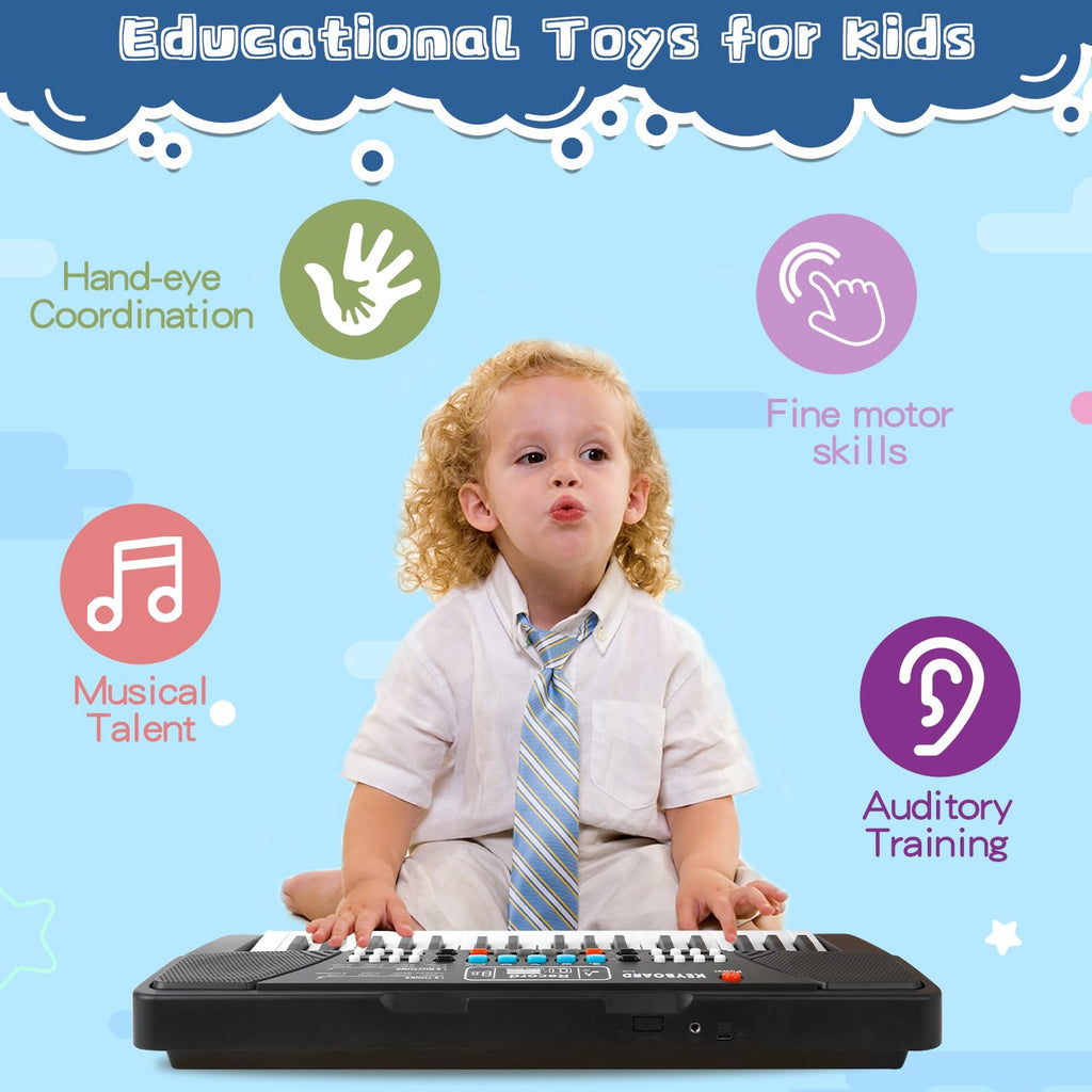 37 Keys Kid Toddler Piano Keyboard Musical Toys with Microphone