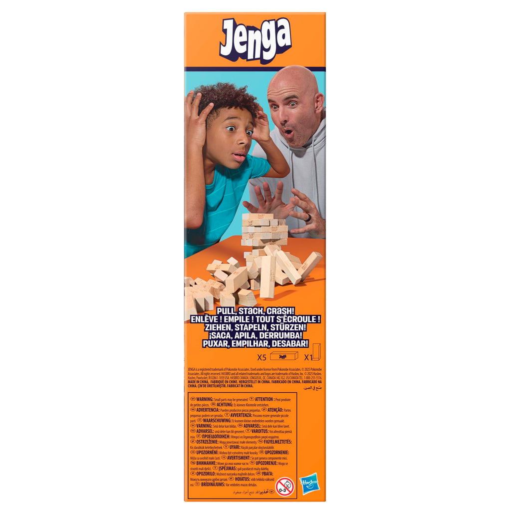 Official Hasbro Games Jenga Game | Digital Die for 6 More Ways to Play | Original Wood Block Game | Stacking Tower | Ages 6+ | 1+ Players | Party Games