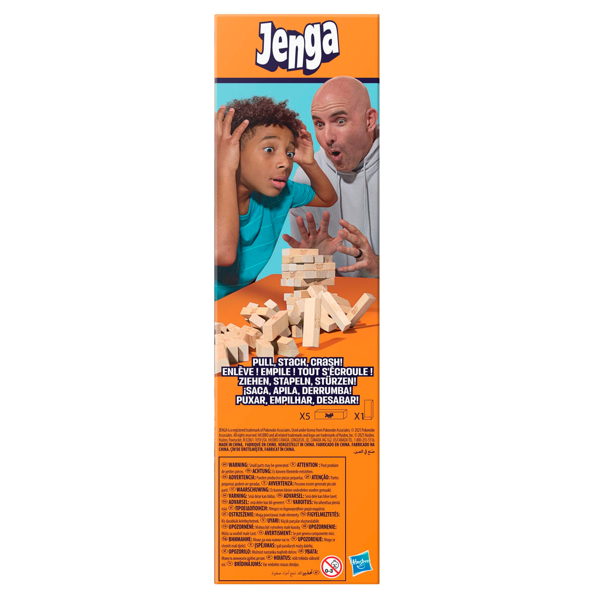 Official Hasbro Games Jenga Game | Digital Die for 6 More Ways to Play | Original Wood Block Game | Stacking Tower | Ages 6+ | 1+ Players | Party Games