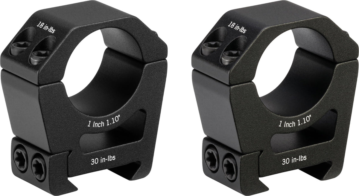 Vortex Sport Riflescope Rings | Picatinny & Weaver Compatible, Laser Engraved Torque Specs, Integrated Recoil Lug - Unlimited, Unconditional Warranty
