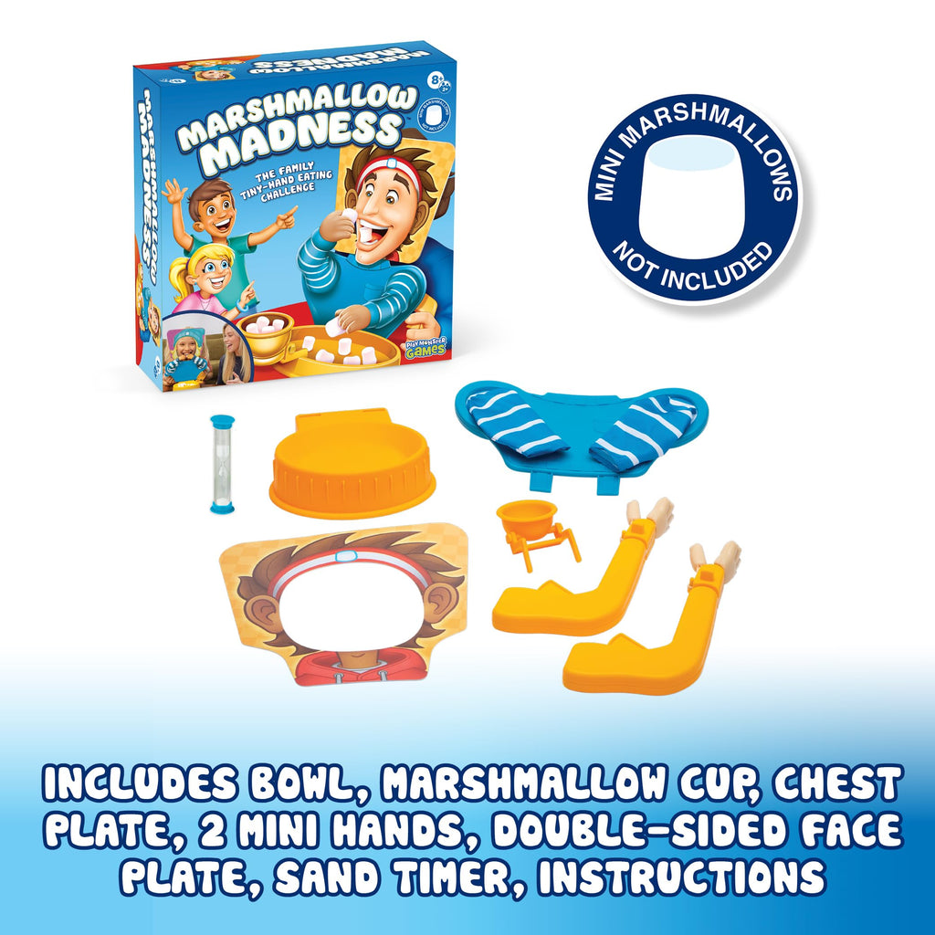 Marshmallow Madness Board Game – Hilarious Family Board Games for Kids & Adults, Fun Fast-Paced Party Game for Family Night, Interactive Kids Board Games, Ages 8+