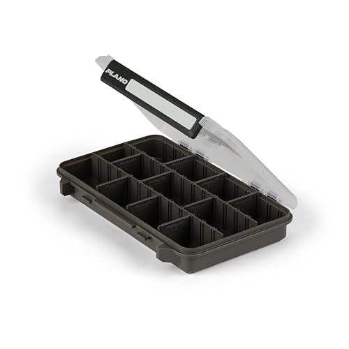 Plano StowAway 3600 Stow Tackle Box with Corrosion-Preventive Rustricor, Single Latch Design, Transparent DuraView Lid, Stackable Storage for Fishing Bait, Lures and Gear
