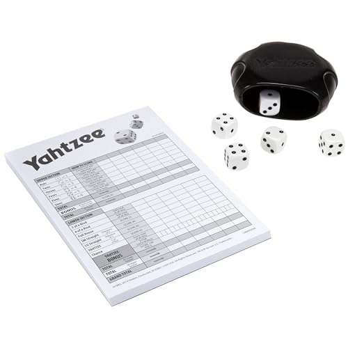 Hasbro Gaming Yahtzee Game, Fast-Playing Dice Games for Kids, Teens, and Adults, Strategy Games, Family Games for Kids, 2 or More Players, Ages 8 and Up