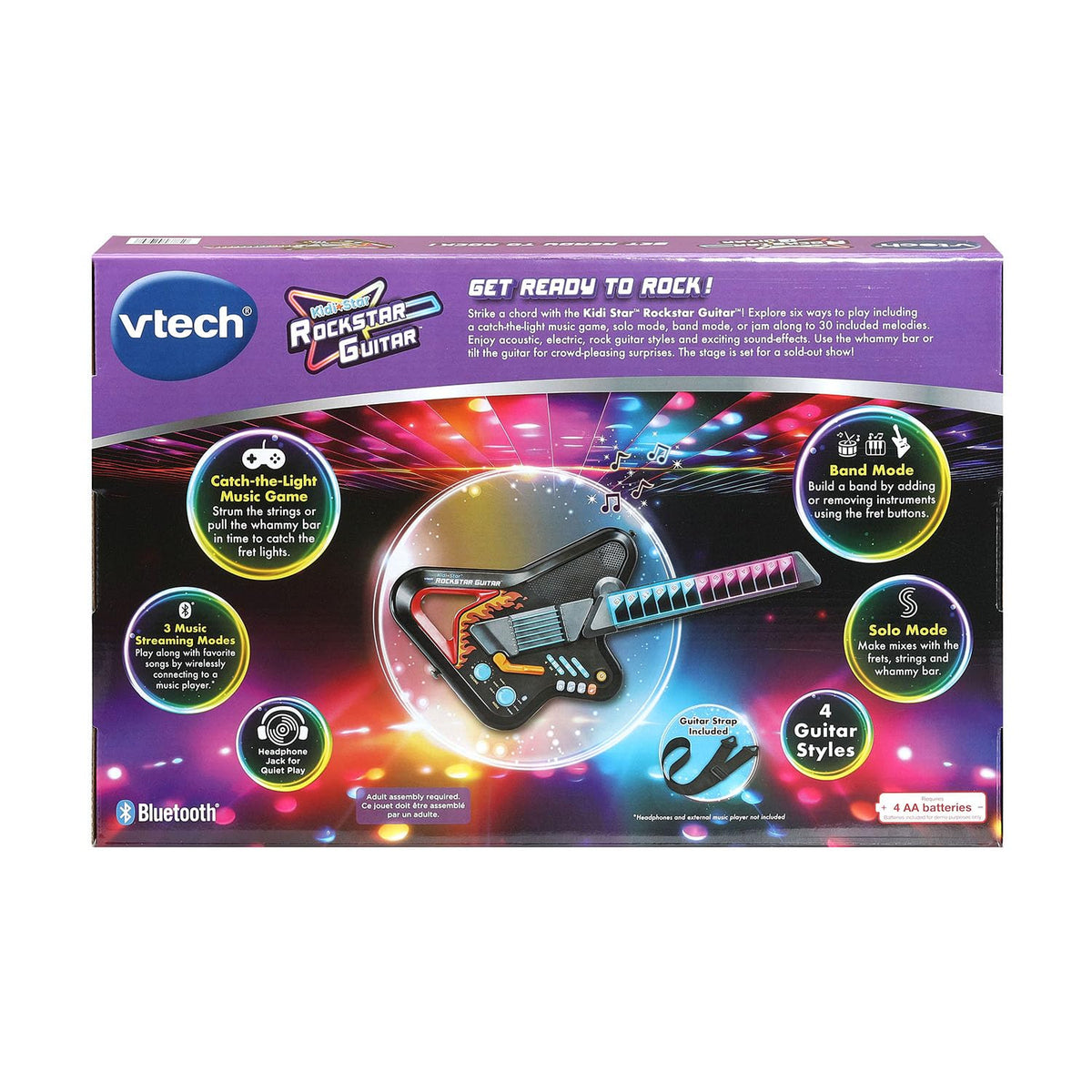 VTech Kidi Star Rockstar Guitar, Black